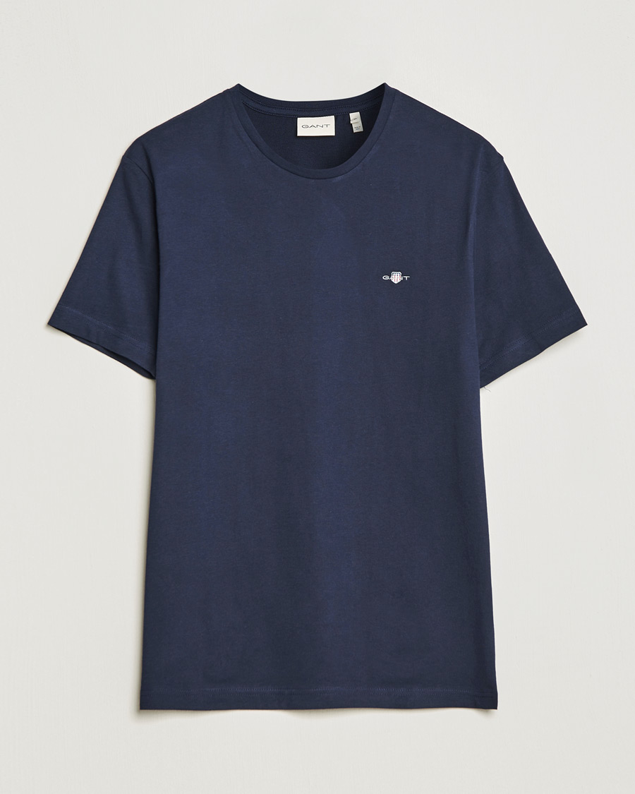 Mies | T-paidat | Gant | The Original Solid T-Shirt Evening Blue