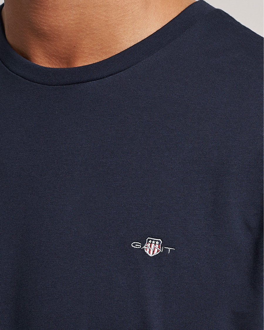 Mies | T-paidat | Gant | The Original Solid T-Shirt Evening Blue