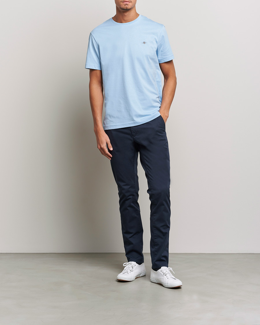 Mies | T-paidat | Gant | The Original Solid T-Shirt Capri Blue