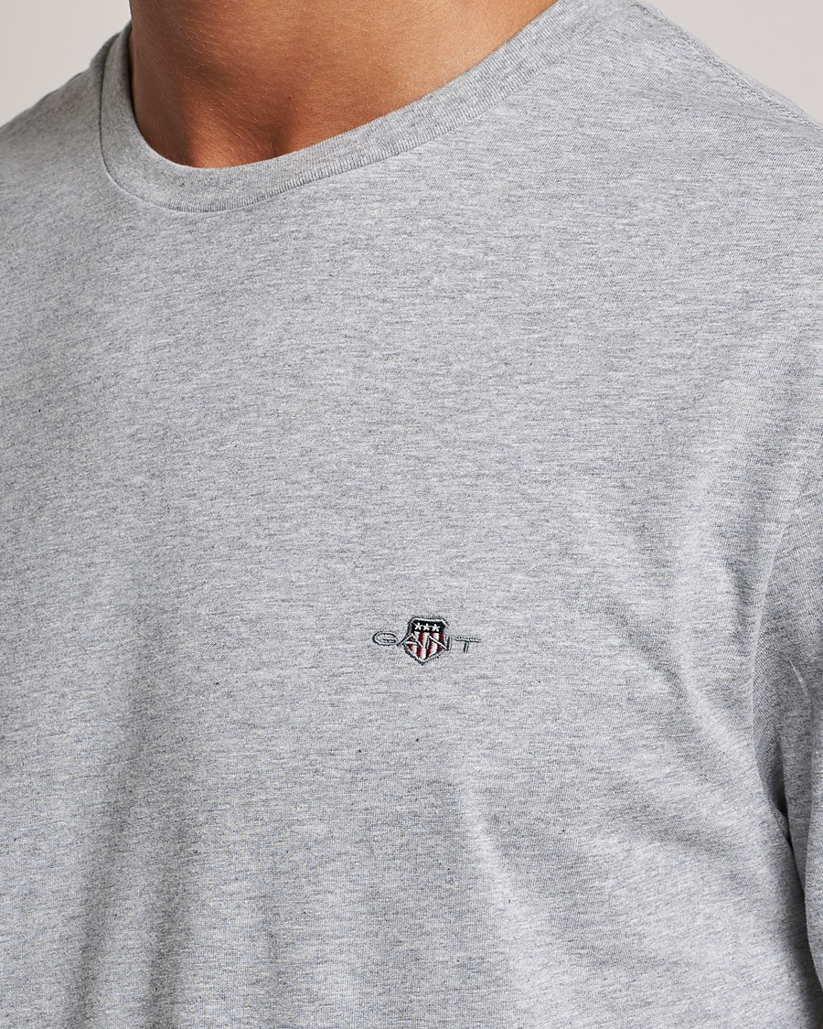 Mies | T-paidat | Gant | The Original Solid T-Shirt Grey Melange