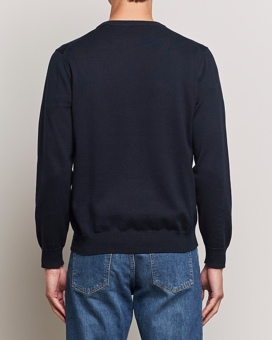Mies | Puserot | Gant | Classic Cotton Crew Neck Evening Blue