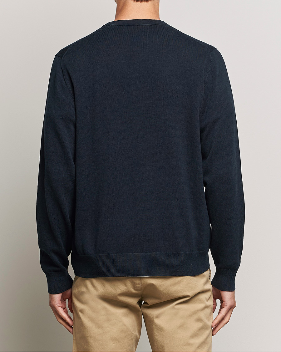 Mies | Puserot | Gant | Classic Cotton V-Neck Evening Blue