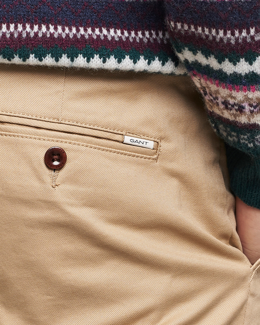 Mies | Housut | GANT | Slim Fit Tech Prep Chino Dark Khaki