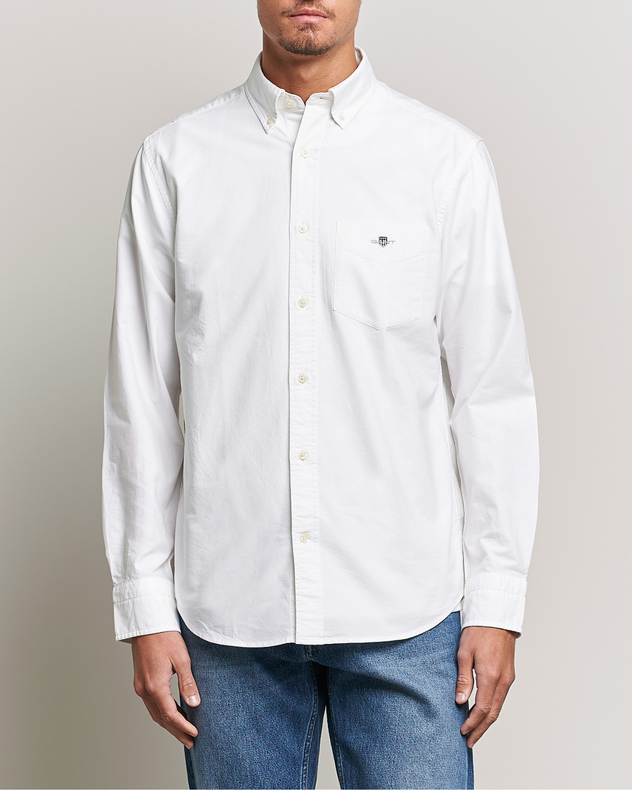 Mies |  | GANT | Regular Fit Oxford Shirt White