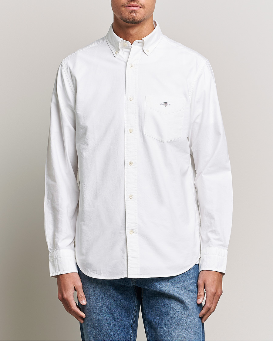 Mies | Kauluspaidat | Gant | Regular Fit Oxford Shirt White