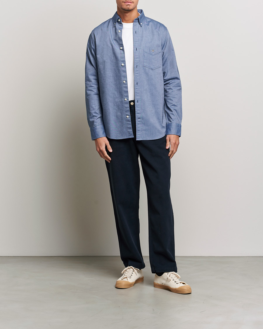 Mies | Kauluspaidat | GANT | Regular Fit Oxford Shirt Persian Blue