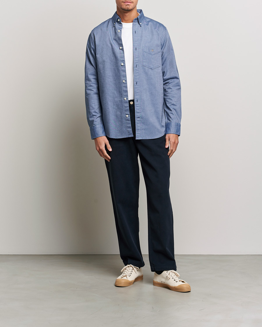 Mies | Kauluspaidat | Gant | Regular Fit Oxford Shirt Persian Blue