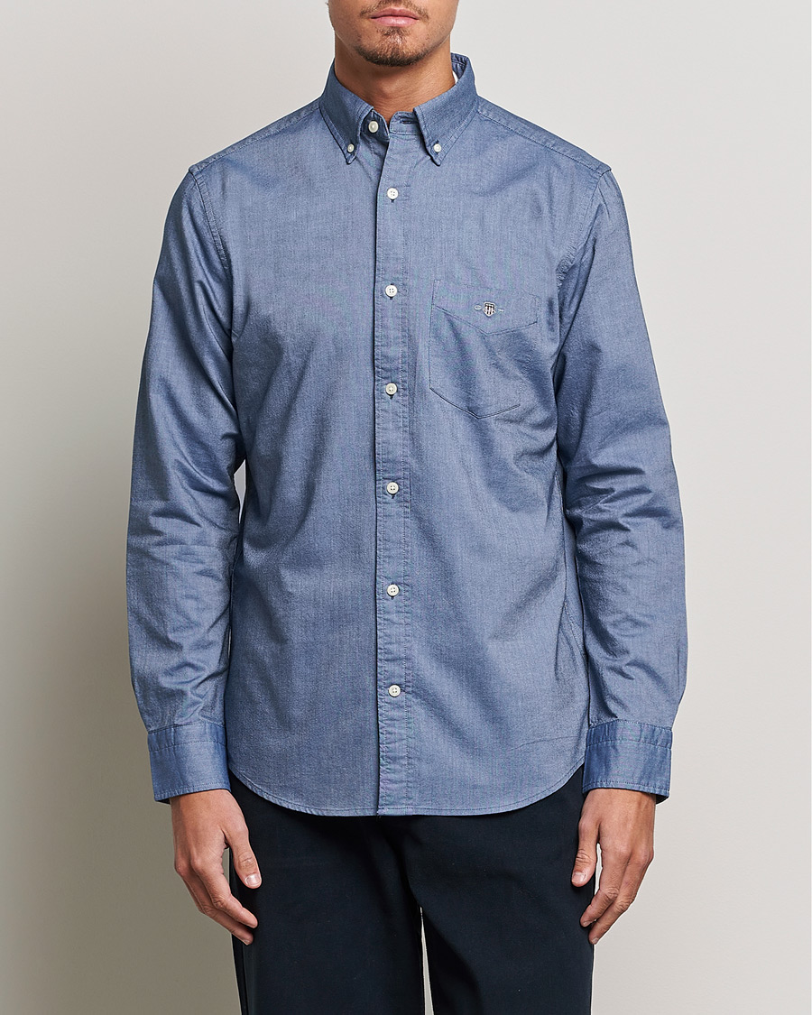 Mies | Kauluspaidat | Gant | Regular Fit Oxford Shirt Persian Blue