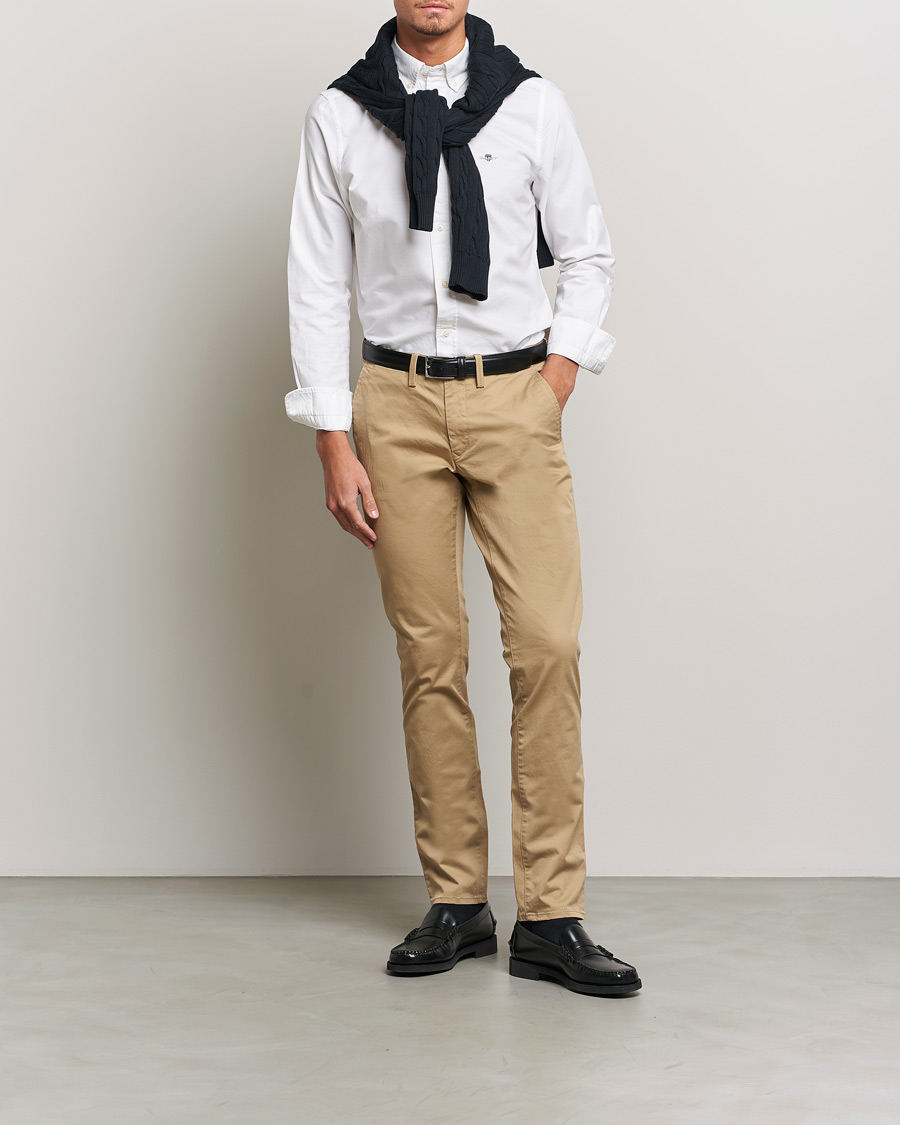Mies | Kauluspaidat | Gant | Slim Fit Oxford Shirt White