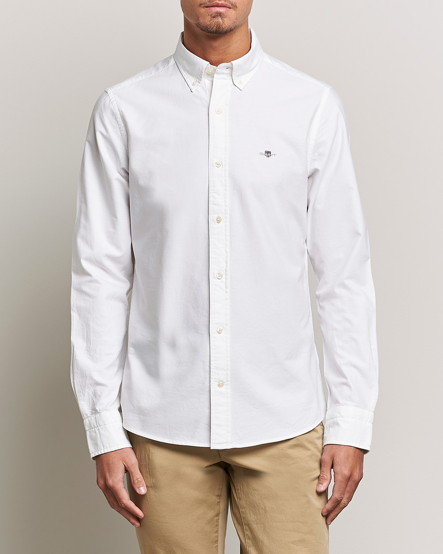 Mies | Kauluspaidat | Gant | Slim Fit Oxford Shirt White