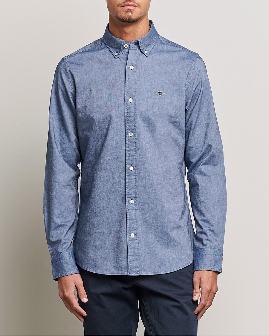 Mies | Kauluspaidat | Gant | Slim Fit Oxford Shirt Persian Blue