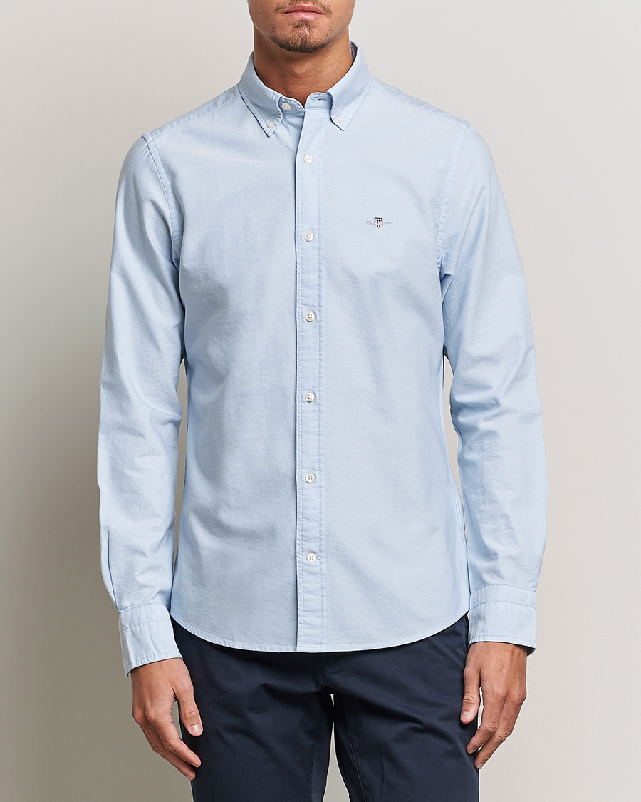 Mies | Kauluspaidat | Gant | Slim Fit Oxford Shirt Light Blue