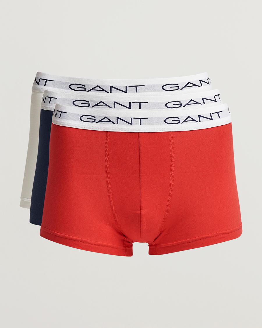 Mies |  | GANT | 3-Pack Trunk Boxer Red/Navy/White