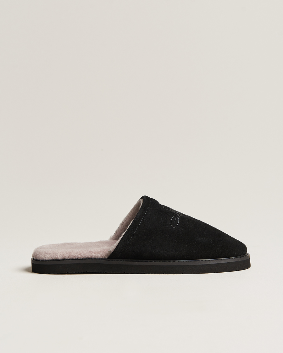 Mies | GANT Tamaware Suede Slippers Black | Gant | Tamaware Suede Slippers Black