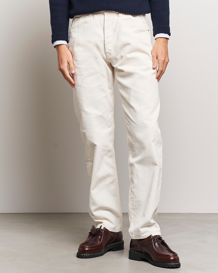 Mies | Viisitaskuhousut | Drake's | 5-Pocket Selvedge Needlecord Jeans Neutral
