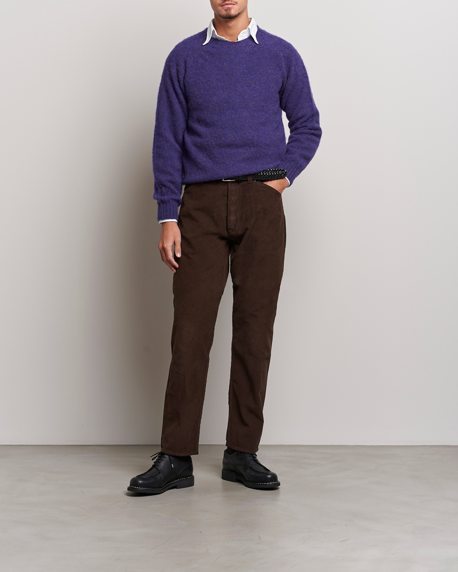 Mies | Housut | Drake's | 5-Pocket Selvedge Needlecord Jeans Brown