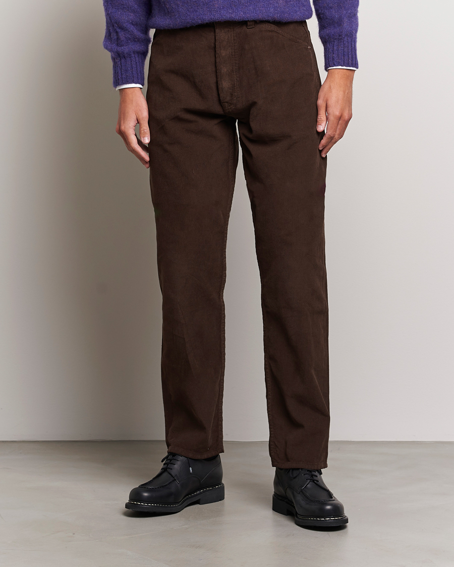Mies | Housut | Drake's | 5-Pocket Selvedge Needlecord Jeans Brown