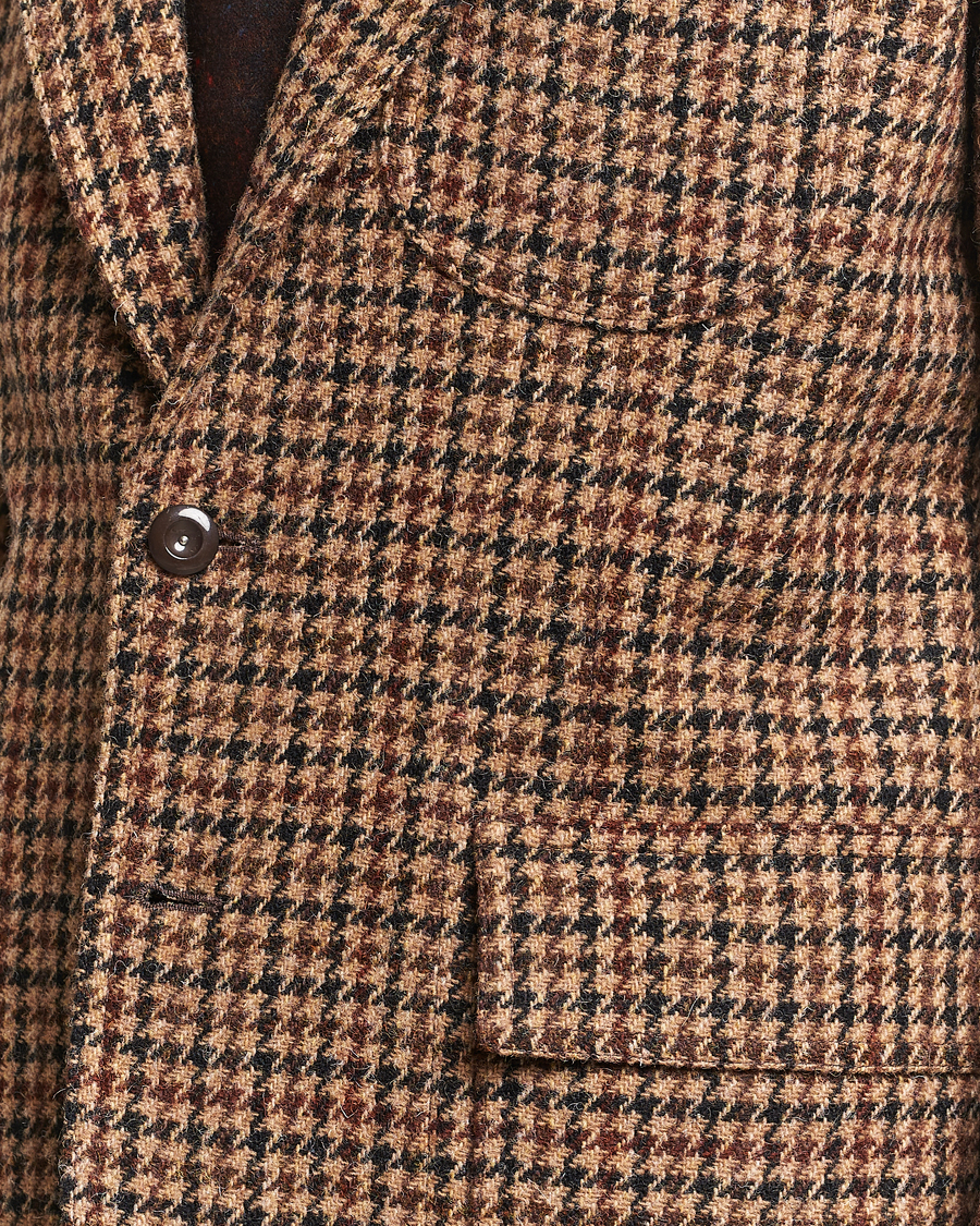 Mies | Pikkutakit | Drake's | MKVII Harris Tweed Games Houndstooth Blazer Brown