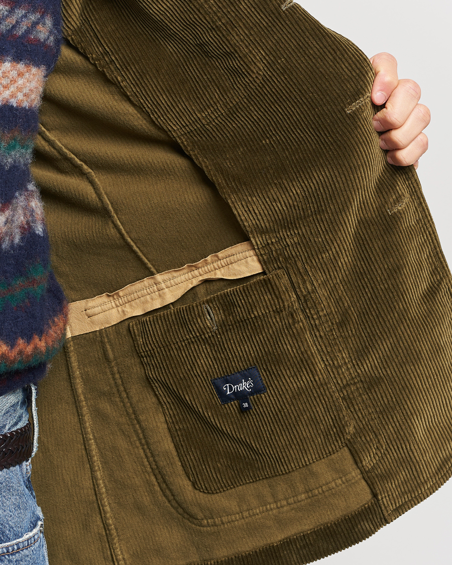 Mies | Pikkutakit | Drake's | MKI Games Corduroy Blazer Green