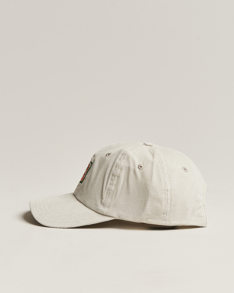 Mies | Drake's Square Font Cord Baseball Cap Silver Grey | Drake's | Square Font Cord Baseball Cap Silver Grey