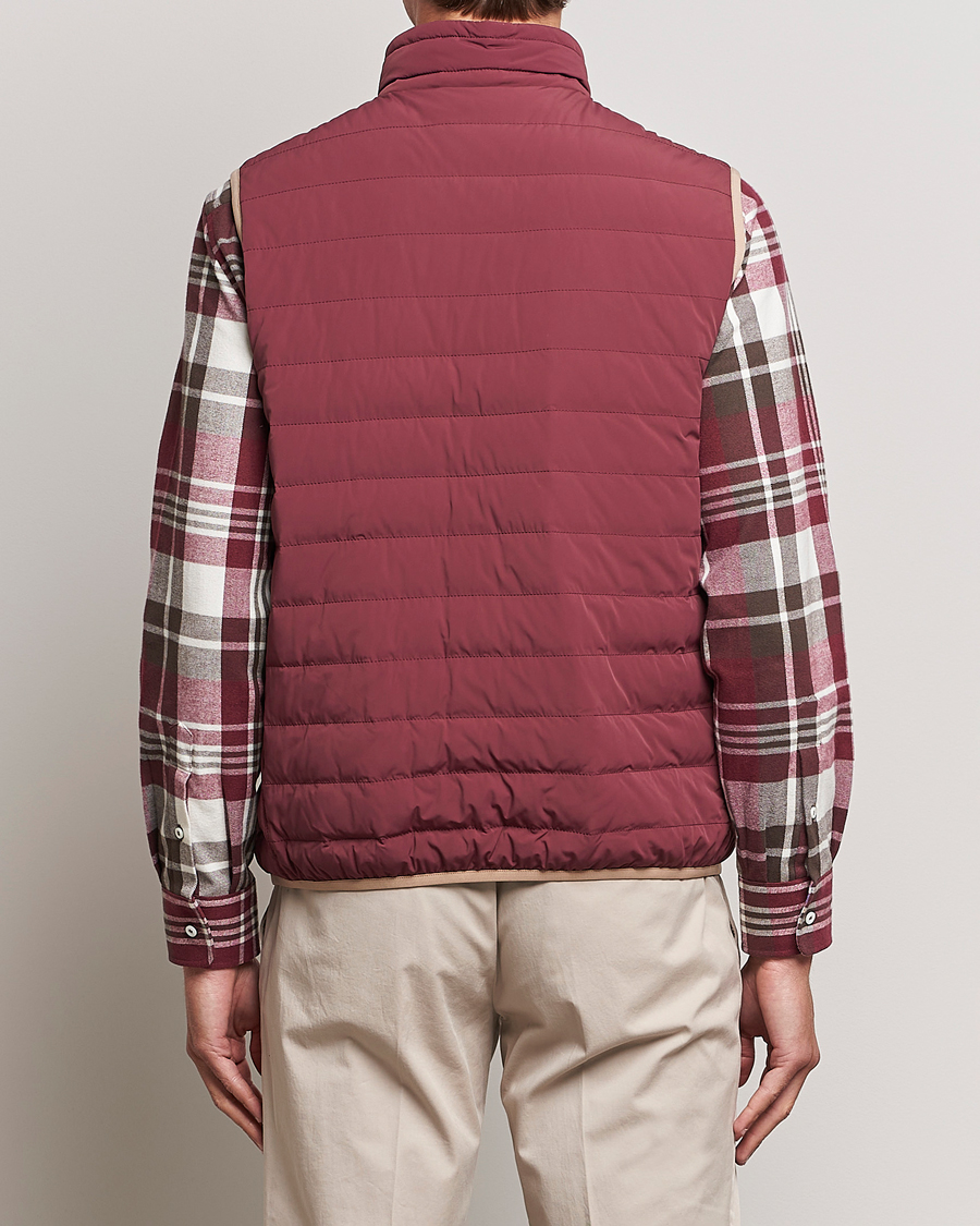 Mies | Takit | Brunello Cucinelli | Nylon Down Vest Burgundy