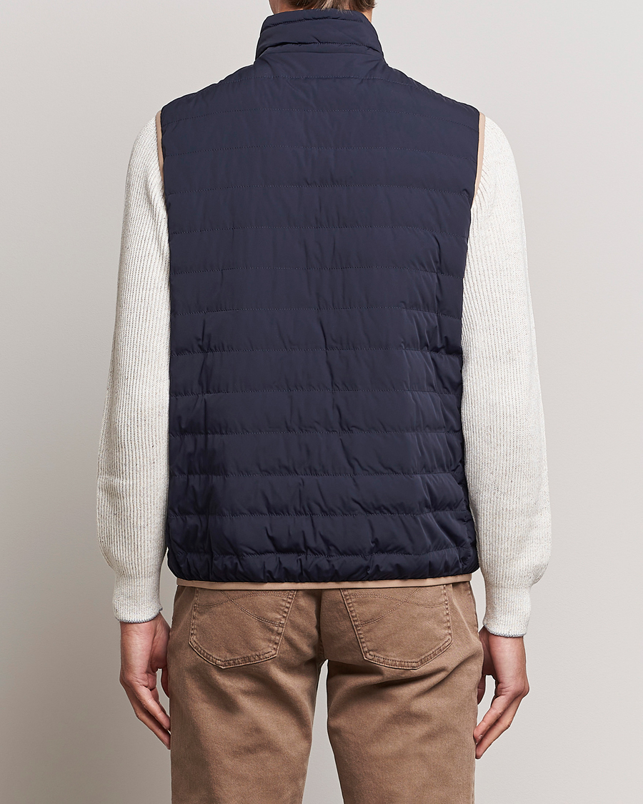 Mies | Takit | Brunello Cucinelli | Nylon Down Vest Navy