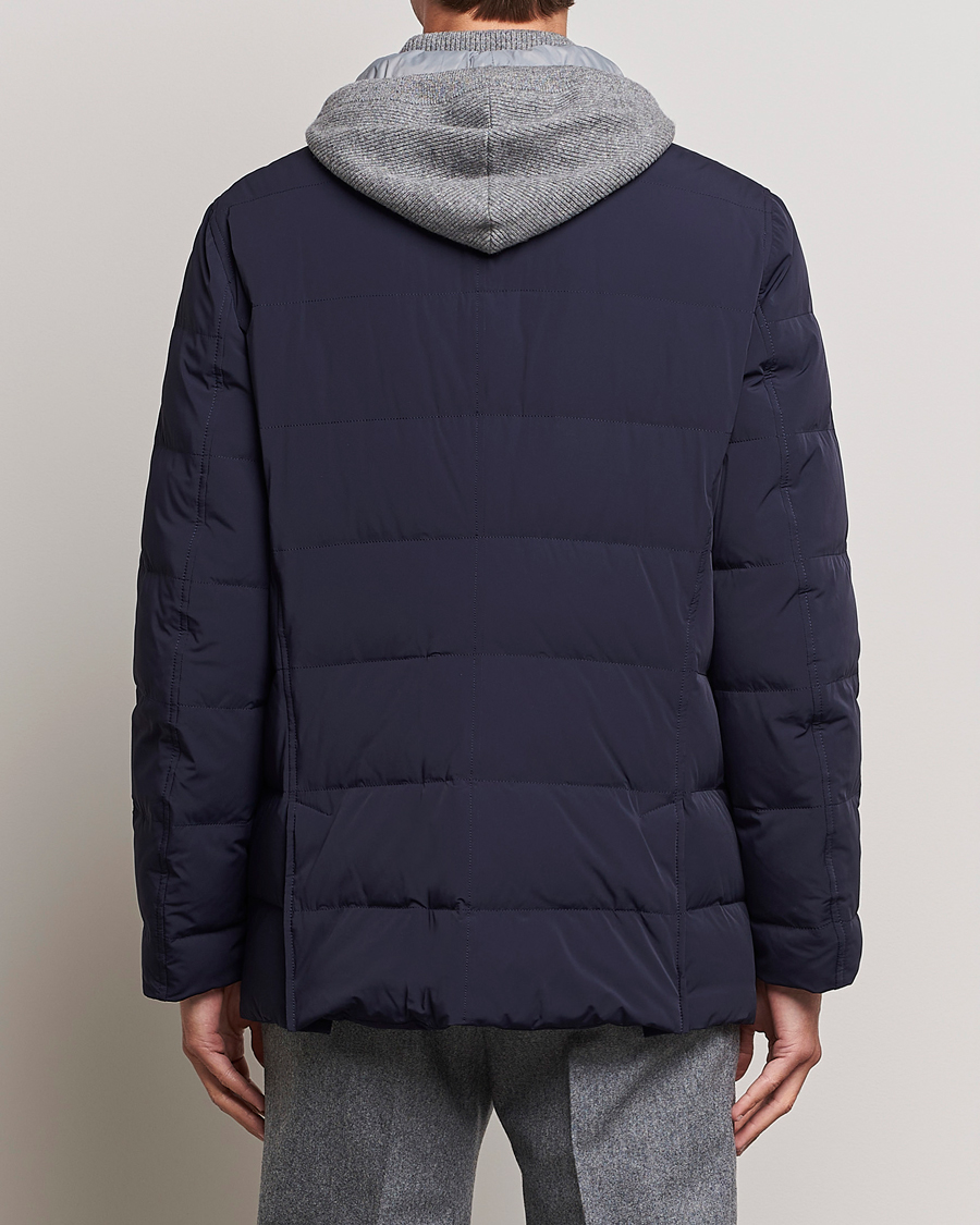 Mies | Takit | Brunello Cucinelli | Nylon Down Blazer Jacket Navy