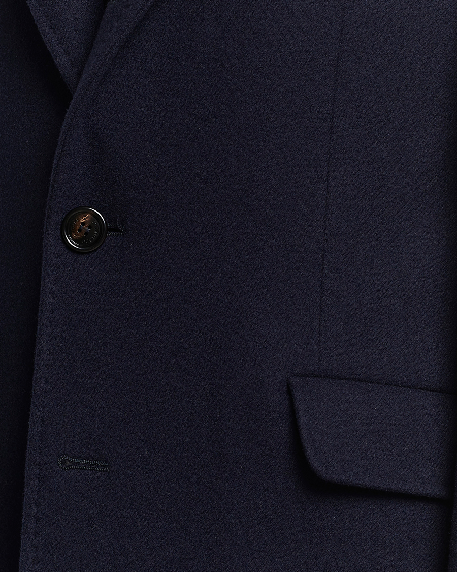 Mies | Takit | Brunello Cucinelli | Wool/Cashmere Single Breasted Coat Navy