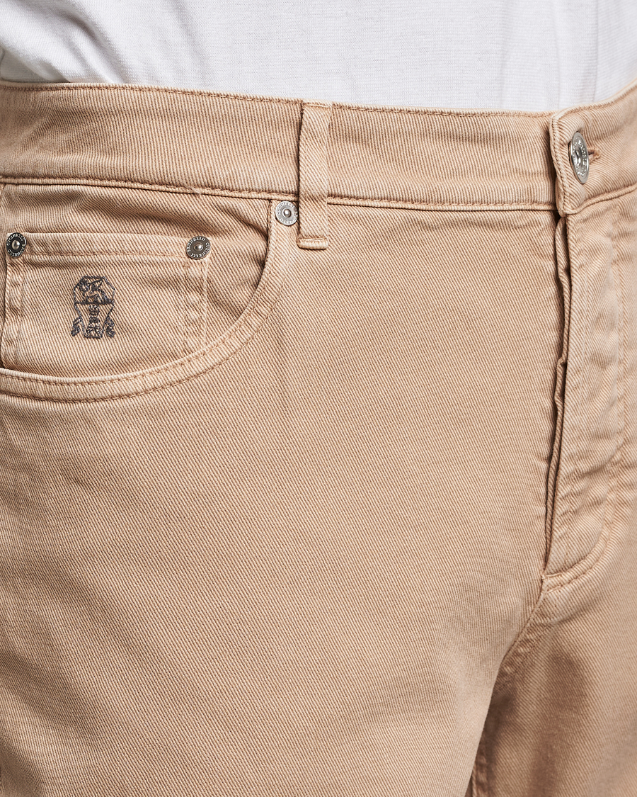 Mies | Housut | Brunello Cucinelli | Traditional Fit 5-Pocket Pants Beige