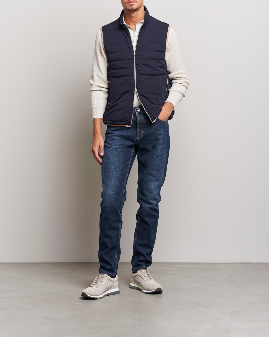 Mies | Farkut | Brunello Cucinelli | Traditional Fit Jeans Dark Wash