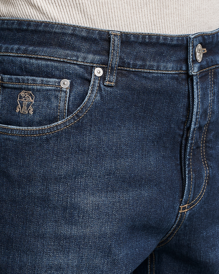 Mies | Farkut | Brunello Cucinelli | Traditional Fit Jeans Dark Wash