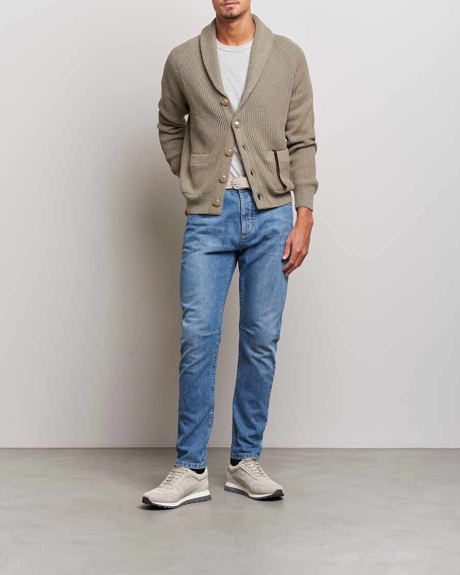 Mies | Farkut | Brunello Cucinelli | Leisure Fit Jeans Medium Blue Wash