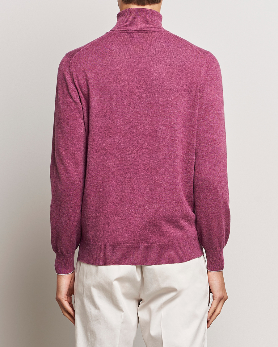 Mies | Puserot | Brunello Cucinelli | 2 Ply Cashmere Rollneck Burgundy