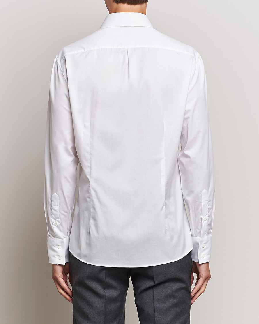 Mies | Kauluspaidat | Brunello Cucinelli | Slim Fit Poplin Shirt White