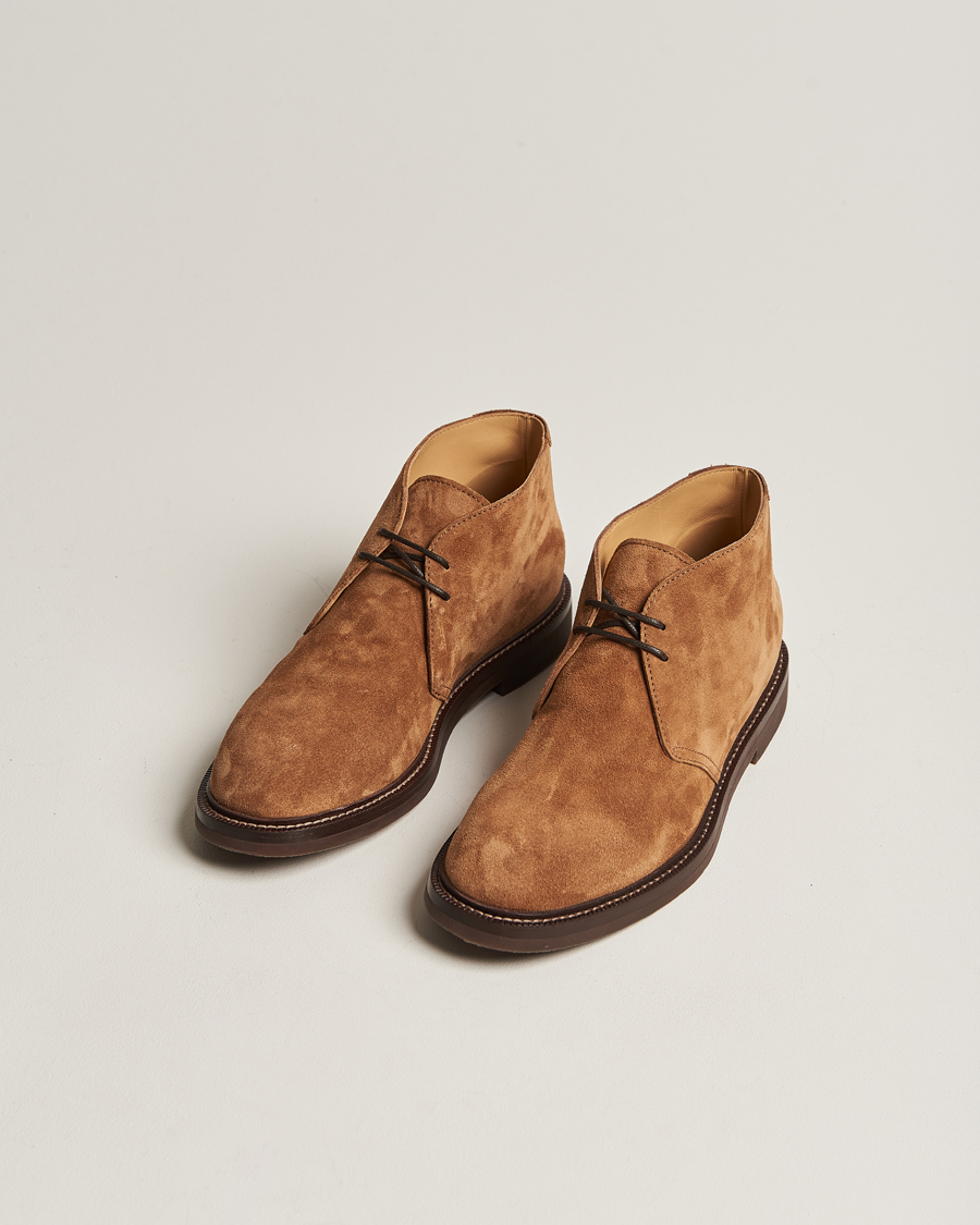 Mies | Käsintehdyt kengät | Brunello Cucinelli | Desert Boots Beige Suede