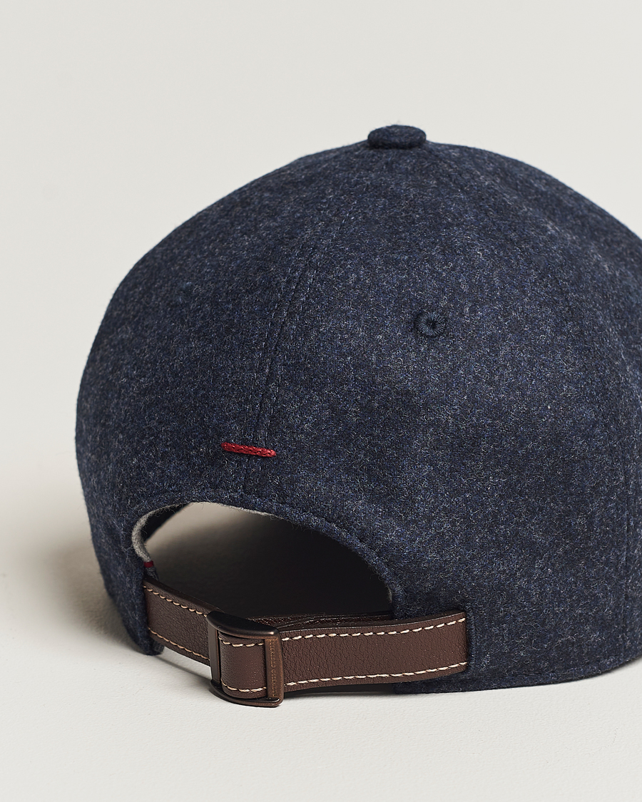 Mies | Brunello Cucinelli Flannel Baseball Cap Navy | Brunello Cucinelli | Flannel Baseball Cap Navy
