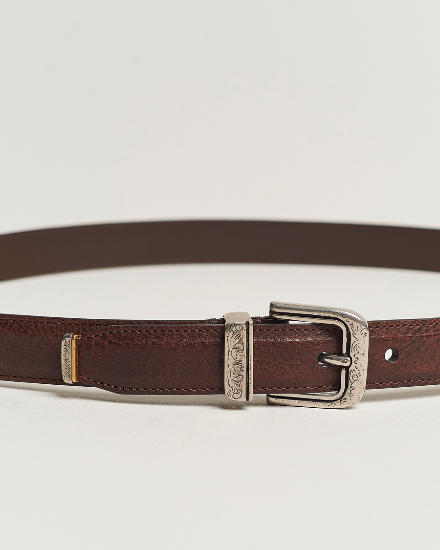 Mies | Brunello Cucinelli Narrow Belt Brown Calf | Brunello Cucinelli | Narrow Belt Brown Calf