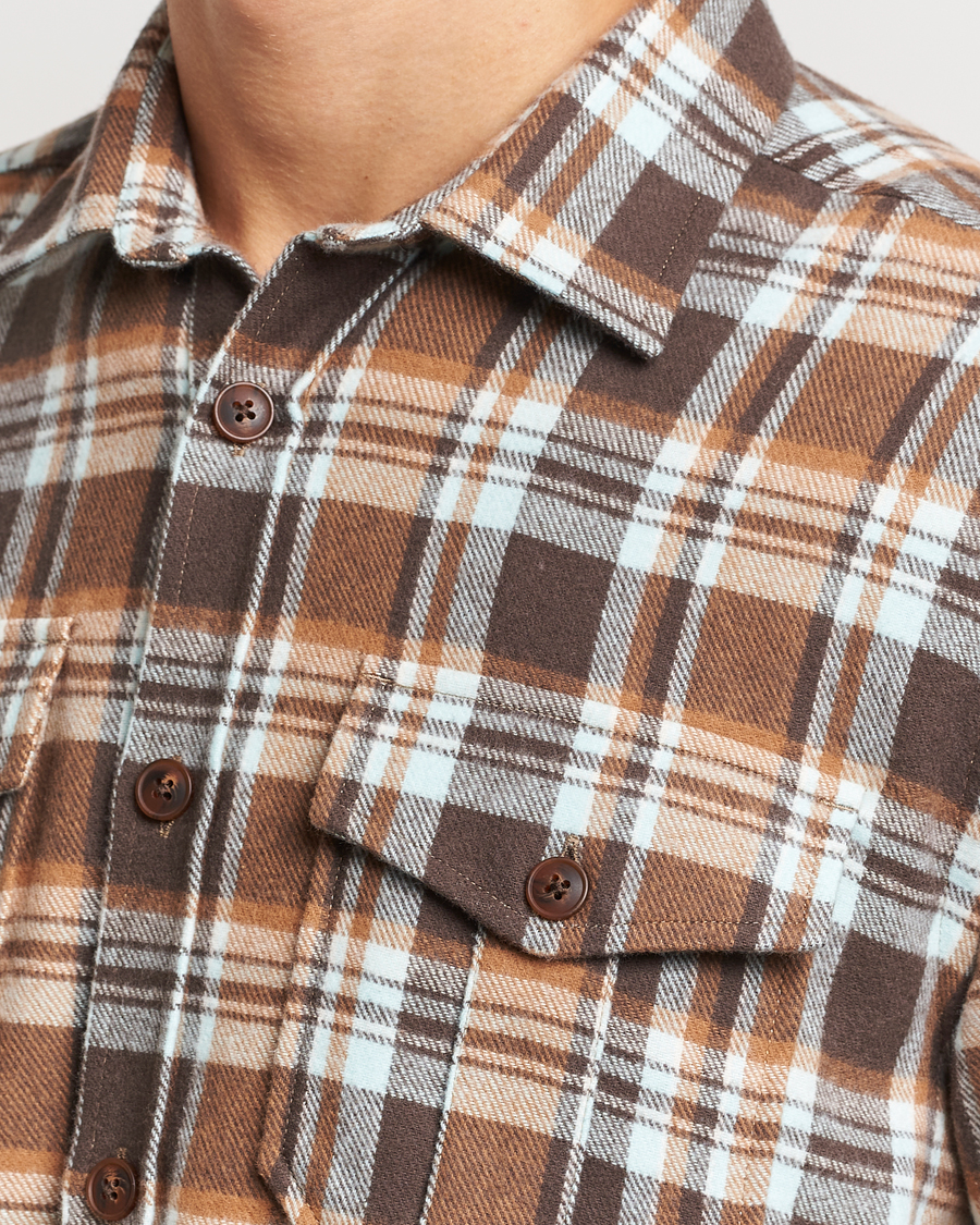 Mies | Kauluspaidat | Morris | Tartan Shirt Classic Fit Camel
