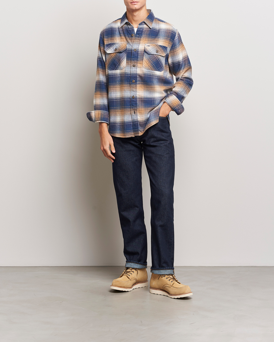 Mies | Kauluspaidat | Pendleton | Burnside Flannel Shirt Navy/Tan