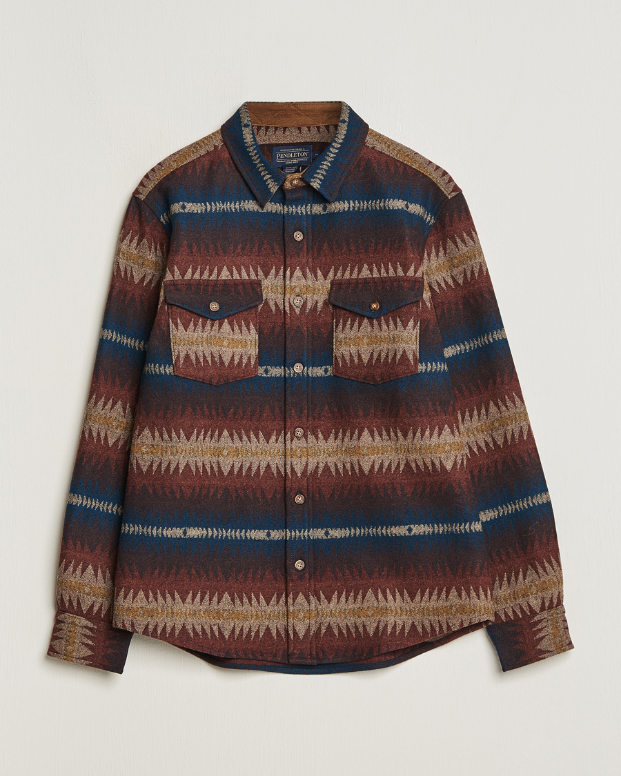 Mies | Kauluspaidat | Pendleton | LA Pine Wool Overshirt Tye River Red