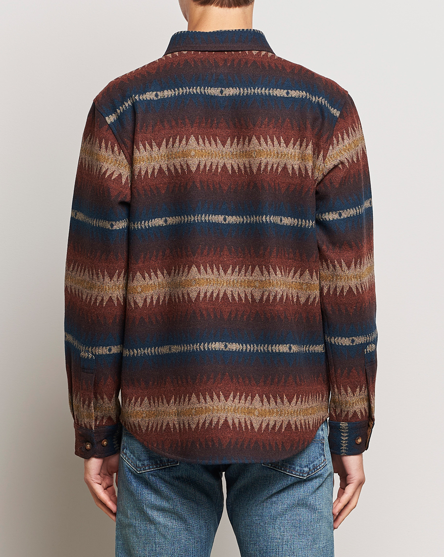 Mies | Kauluspaidat | Pendleton | LA Pine Wool Overshirt Tye River Red