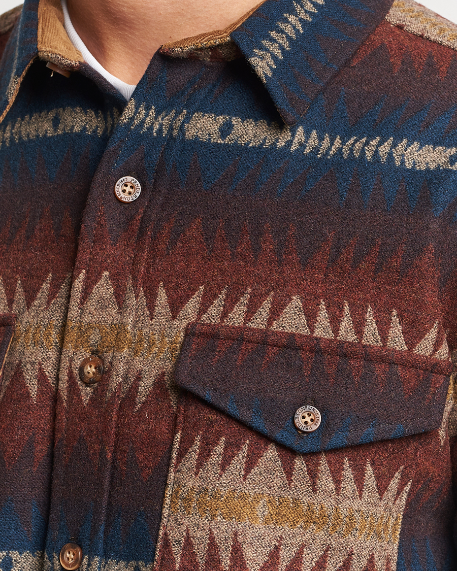 Mies | Kauluspaidat | Pendleton | LA Pine Wool Overshirt Tye River Red