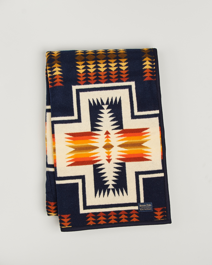 Mies | Pendleton Jacquard Blanket Harding Navy | Pendleton | Jacquard Blanket Harding Navy