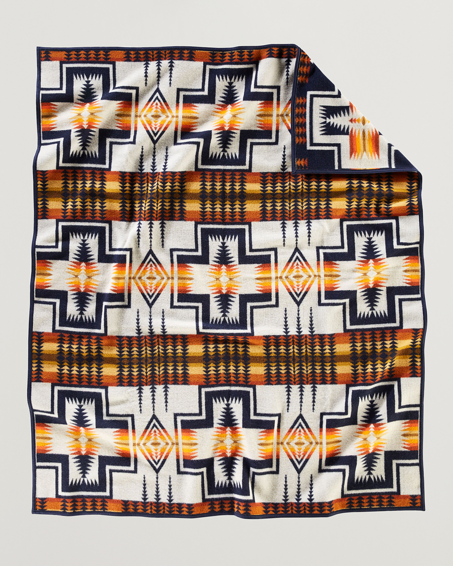 Mies | Pendleton Jacquard Blanket Harding Navy | Pendleton | Jacquard Blanket Harding Navy