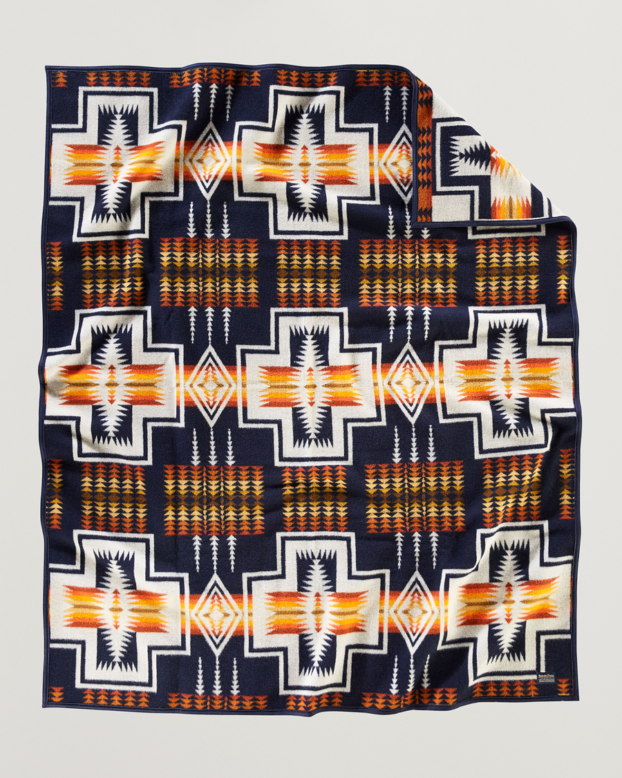 Mies | Pendleton Jacquard Blanket Harding Navy | Pendleton | Jacquard Blanket Harding Navy