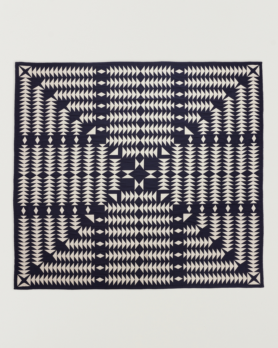 Mies | Tekstiilit | Pendleton | Organic Cotton Matelasse Blanket Midnight Nova