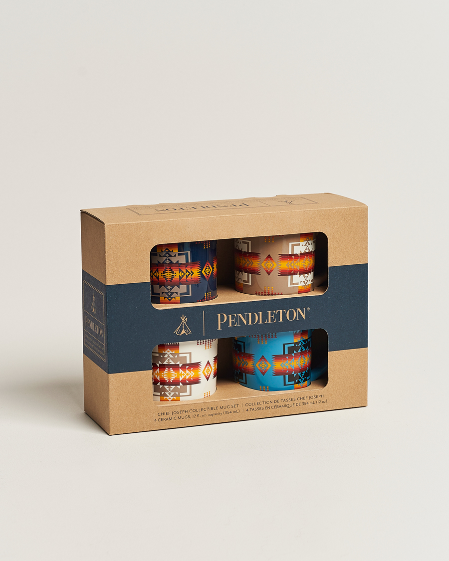 Mies | Pendleton Ceramic Mug Set 4-Pack Chief Joseph Mix | Pendleton | Ceramic Mug Set 4-Pack Chief Joseph Mix