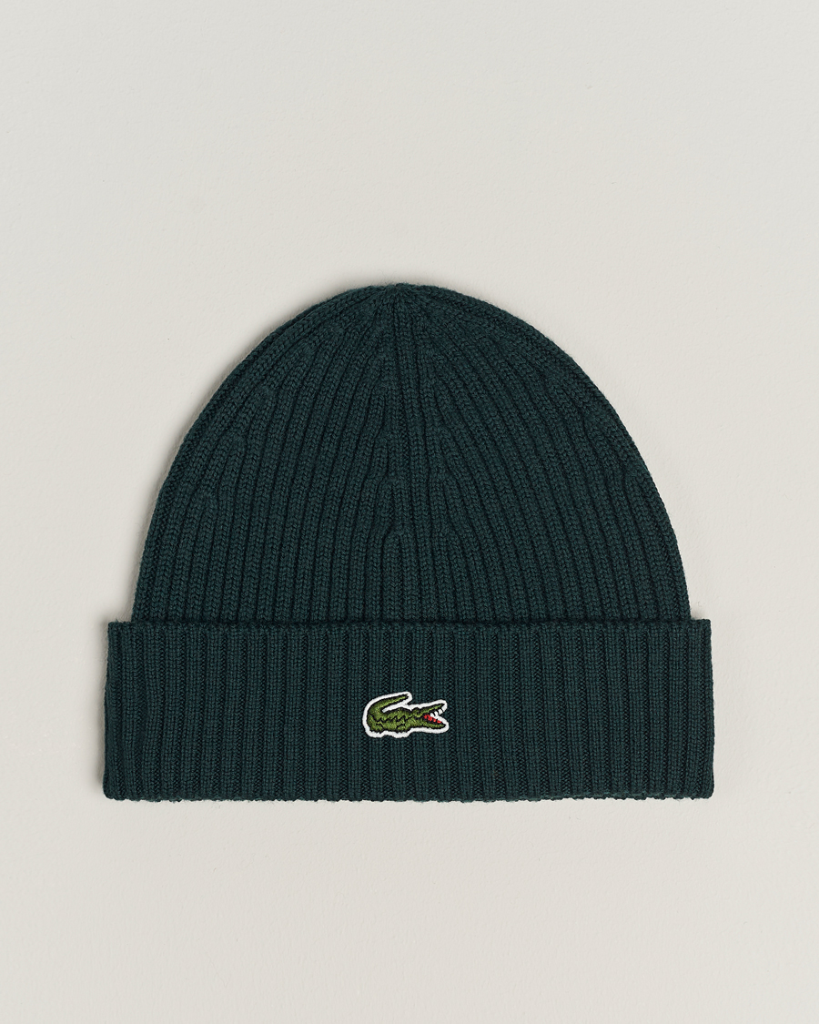 Mies | Pipot | Lacoste | Wool Knitted Beanie Sinople