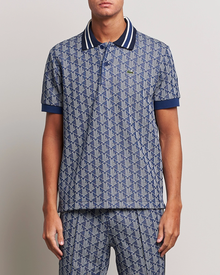 Mies | Lacoste | Lacoste | Classic Fit Monogram Polo Methylene