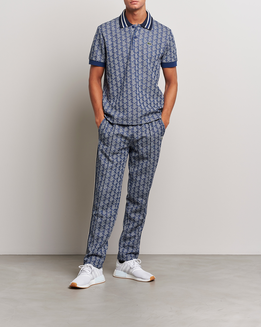 Mies | Housut | Lacoste | Monogram Tracksuit Pants Methylene/Flour